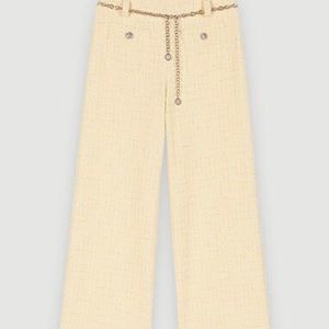 Maje Yellow Tweed Pants